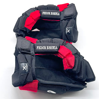 Bauer Vapor Hyperlite - Used NHL Pro Stock Glove - Carolina Hurricanes (Black/Red) #2