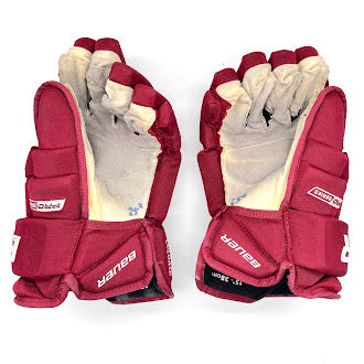 Used - Bauer Pro Series - Pro Stock Glove - (Maroon)
