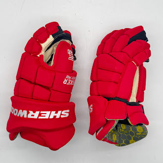 Sherwood Rekker Element Pro - Pro Stock Hockey Glove (Red/White)