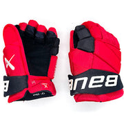 Bauer Vapor Hyperlite - Used NHL Pro Stock Glove - Carolina Hurricanes (Red/Black) #2