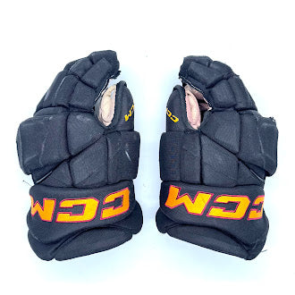 Used - CCM HGJSPP Pro Stock Hockey Glove - (Black/Gold/Maroon) #3