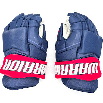 Used - Warrior Covert Pro Stock Glove - ECHL (Navy/Red)