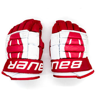 Used - Bauer Pro Series - Pro Stock Glove - (White/Red)