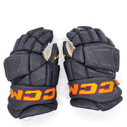 Used - CCM HGJSPP Pro Stock Hockey Glove - (Black/Gold/Maroon) #1