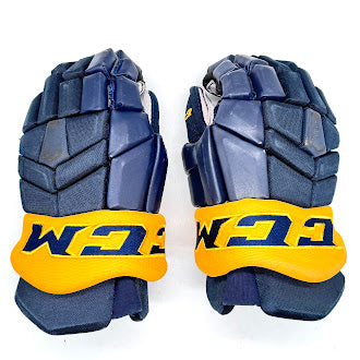 CCM HG42 - Used Pro Stock Glove (Navy/Yellow)