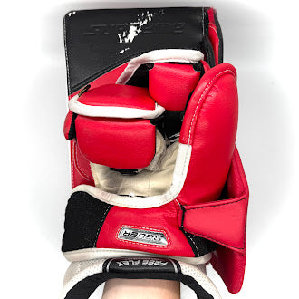 Bauer Supreme Mach - Used Pro Stock Goalie Blocker (Red/White/Black)