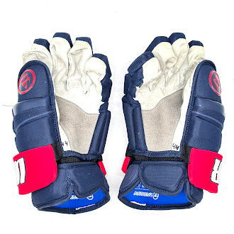 Used - Warrior Covert Pro Stock Glove - ECHL (Navy/Red)
