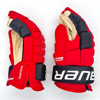 Bauer Pro Series - Used NHL Pro Stock Glove - Jack Roslovic (Red/Black)