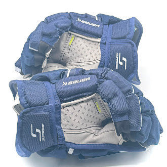 Bauer Supreme Mach - Pro Stock Hockey Glove - Intermediate (Blue)