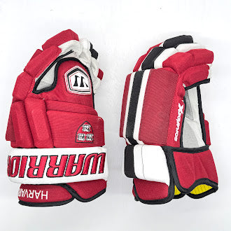 Warrior Pro Bonafide X - NCAA Pro Stock Hockey Glove (Crimson/White/Black)