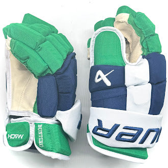 Bauer Supreme Mach - Used NHL Pro Stock Glove - Michael Bunting (Blue/Green/White)