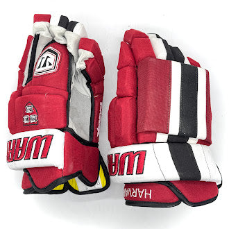 Warrior Pro Bonafide X - NCAA Pro Stock Hockey Glove (Crimson/White/Black)