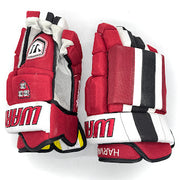 Warrior Pro Bonafide X - NCAA Pro Stock Hockey Glove (Crimson/White/Black)