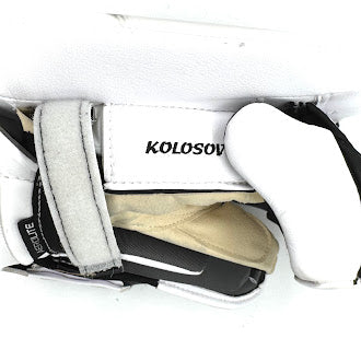 Bauer Supreme Shadow - Used Pro Stock Goalie Blocker (White/Black)