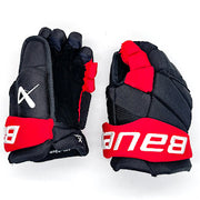 Bauer Vapor Hyperlite - Used NHL Pro Stock Glove - Carolina Hurricanes (Black/Red) #2