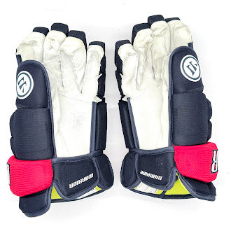 Used - Warrior Alpha Pro Stock Gloves - (Dark Navy/Red)