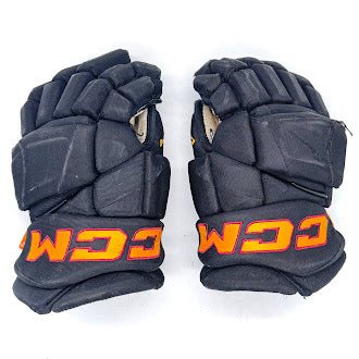 Used - CCM HGJSPP Pro Stock Hockey Glove - (Black/Gold/Maroon)