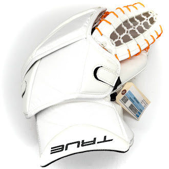 True Catalyst PX3 - New Pro Stock Goalie Glove (White/Orange/Black)