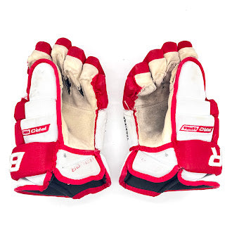 Used - Bauer Pro Series - Pro Stock Glove - (White/Red)