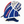 Load image into Gallery viewer, Vaughn Velocity V9 - NCAA Pro Stock Full Goalie Set (White/Blue/Red)
