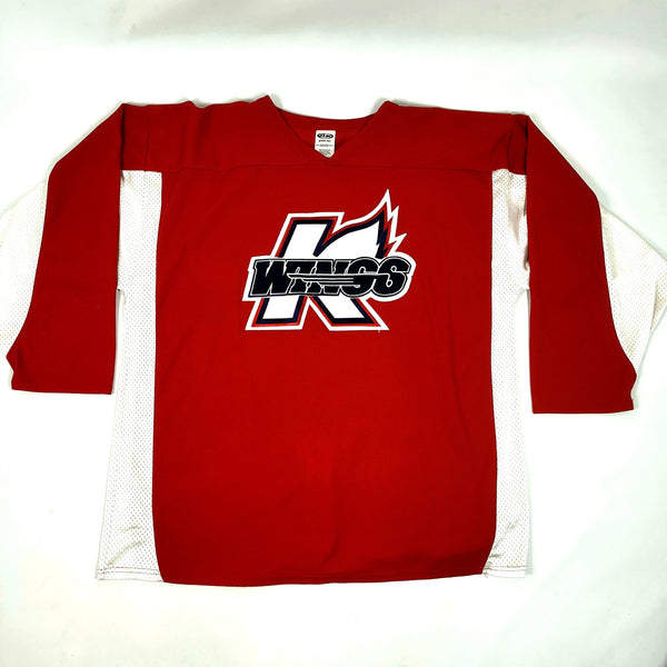 ECHL - Used Athletic Knit Practice Jersey - Kalamazoo Wings (Multiple –  HockeyStickMan