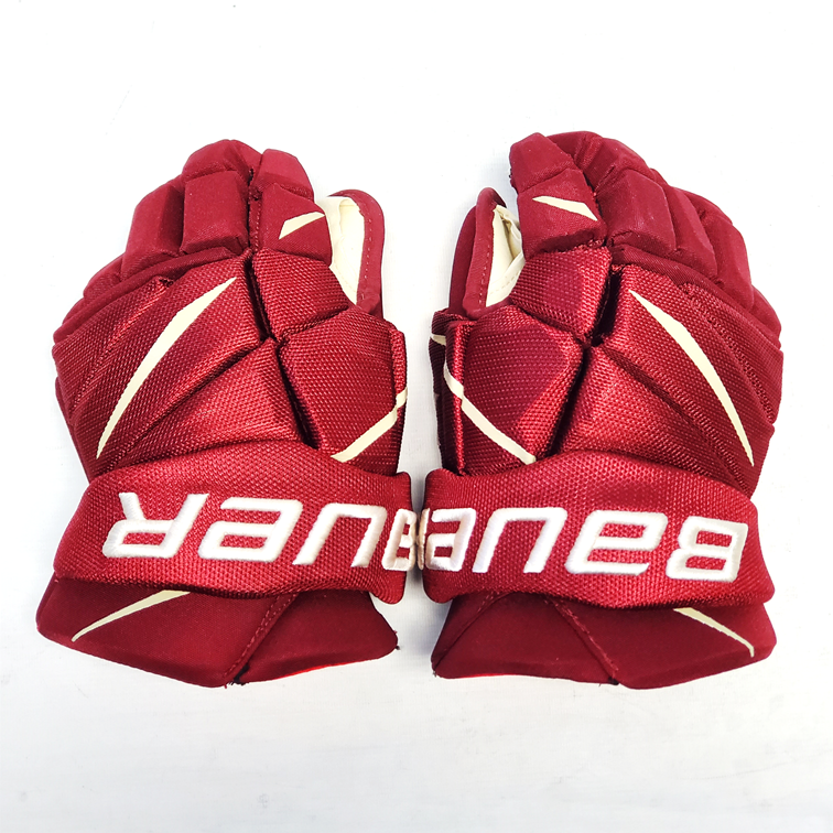 Bauer Vapor 2X Pro - NCAA Pro Stock Glove (Maroon/White)