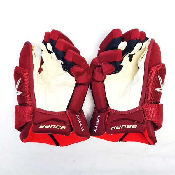 Bauer Vapor 2X Pro - NCAA Pro Stock Glove (Maroon/White)