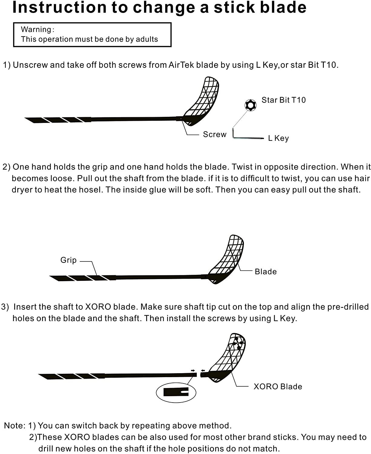 2020 Floorball+ Accufli Trick and Train Stick