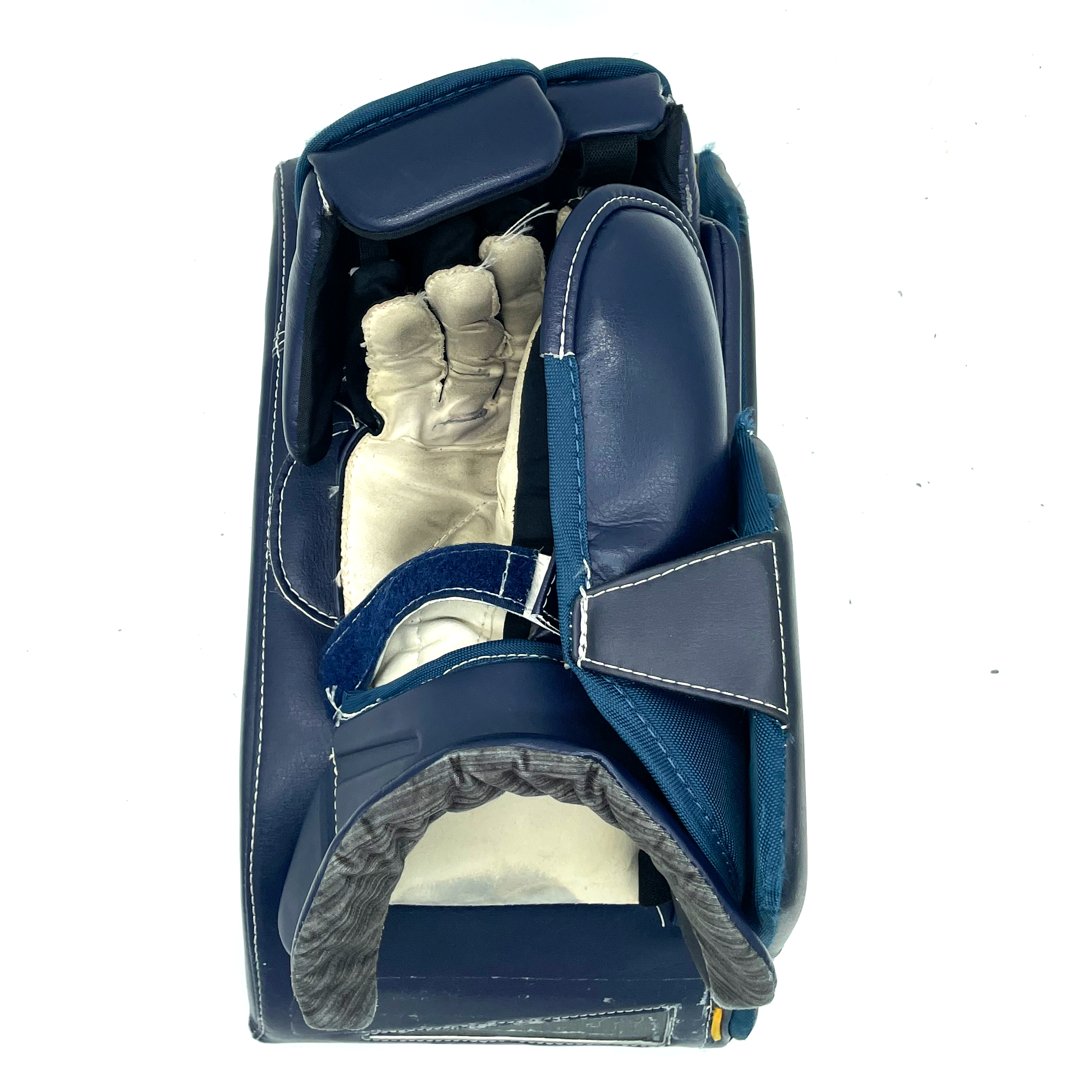 Bauer Supreme Ultrasonic - Used Goalie Blocker (Navy/Yellow/White)