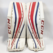 CCM Premier - Used Pro Stock Goalie Pads (White/Red/Blue)