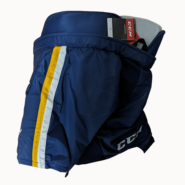 CCM HPG12A Goalie Pant - New Senior Pro Stock - Blue/White/Yellow
