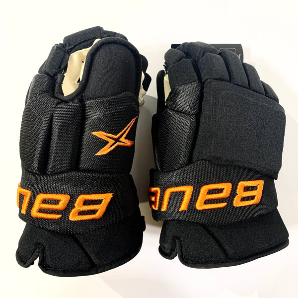 Bauer Vapor 2X Pro w/ Shot Blockers - NHL Pro Stock Glove - Philadelphia Flyers (Black/Orange)