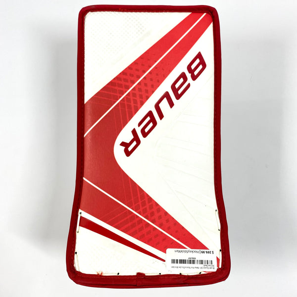Bauer Vapor 1X - New Pro Stock Goalie Blocker (White/Red)