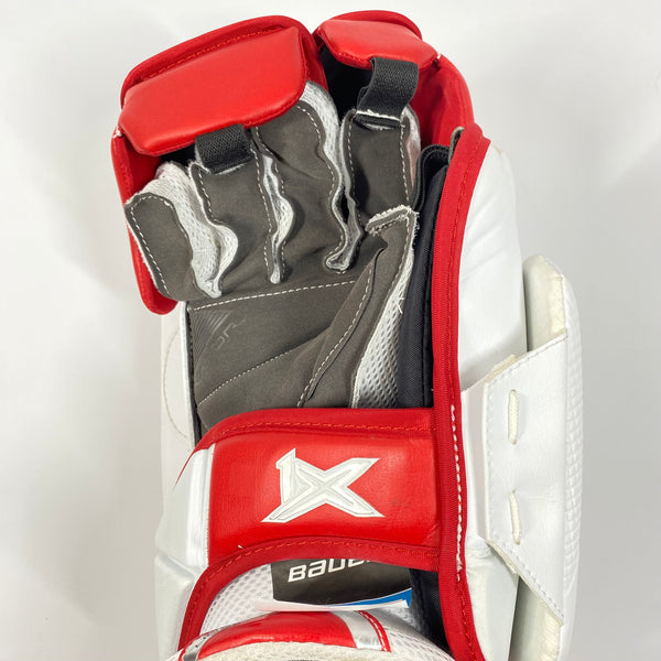 Bauer Vapor 1X - New Pro Stock Goalie Blocker (White/Red)
