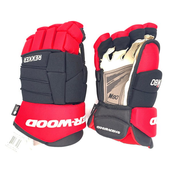 Sherwood Code Rekker M80 - Senior Hockey Glove (Black/Red)