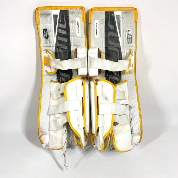 Bauer Supreme UltraSonic - Used Pro Stock Goalie Full Set (White/Yellow)