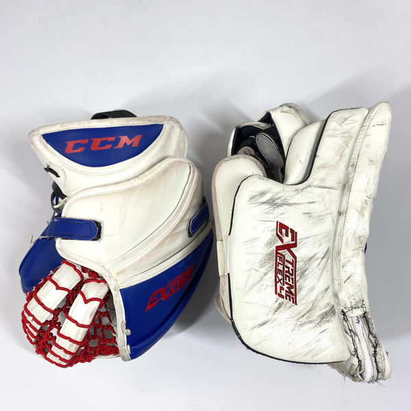 CCM Extreme Flex 6 Goalie Glove and Blocker Set Custom Pro Stock