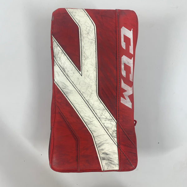 CCM AXIS - Used Pro Stock Goalie Blocker (Red)