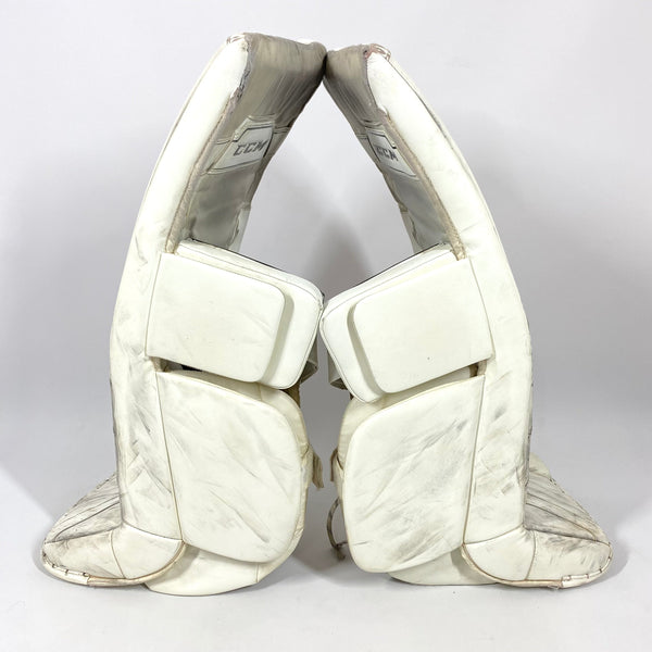 CCM AXIS - Used Pro Stock Goalie Pads (White)