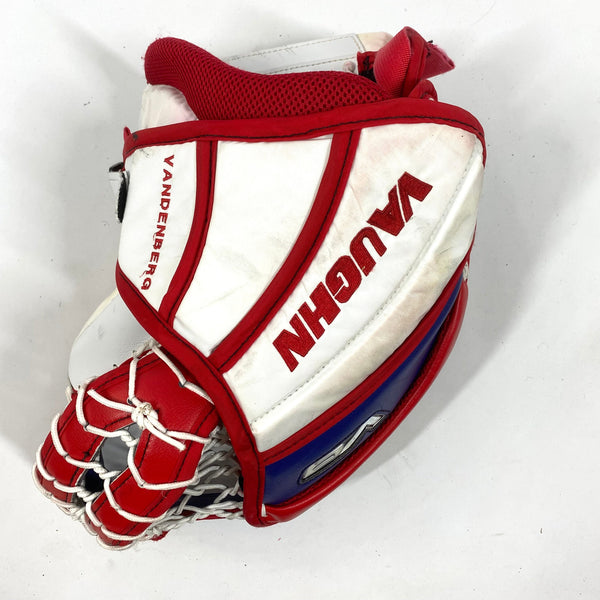 Vaughn Velocity V9 - Used Pro Stock Goalie Glove - (Red/Blue/White)
