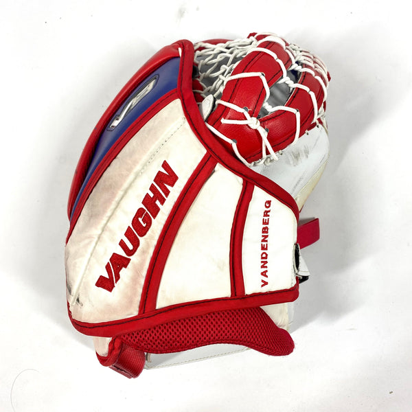 Vaughn Velocity V9 - Used Pro Stock Goalie Glove (Red/Blue/White)