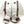 Load image into Gallery viewer, Vaughn Velocity V7 - Used Pro Stock Goalie Pads - Full Set (White/Brown/Red)

