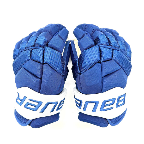 William Nylander NHL Pro Stock Glove - Bauer Supreme 2S Pro (Blue/White)