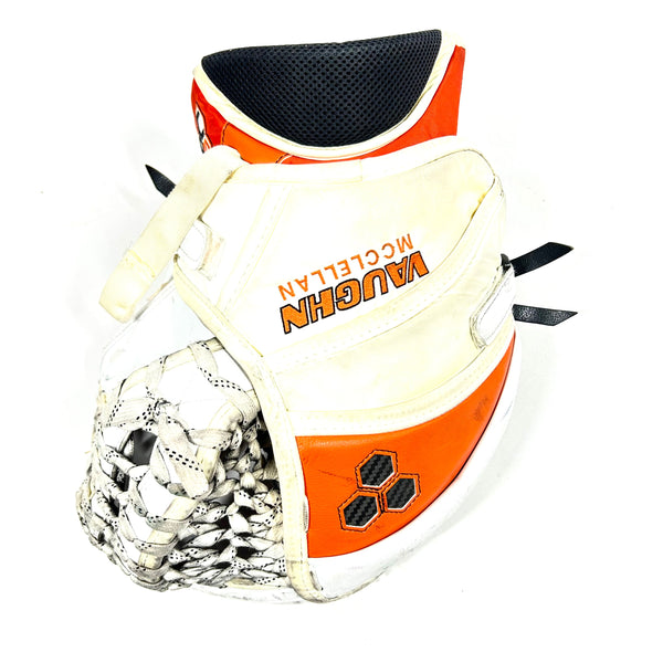 Vaughn Velocity VE8 - Used Pro Stock Goalie Glove (White/Orange)