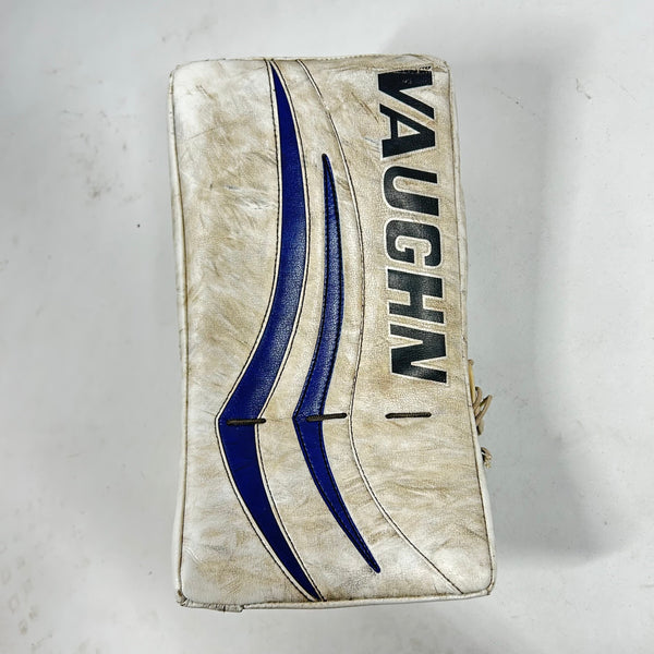 Vaughn Velocity V7 - Used Goalie Blocker (White/Purple/Black)