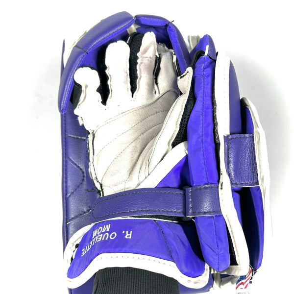 Vaughn SLR2 Pro Carbon - Used Pro Stock Goalie Blocker (Purple/White)