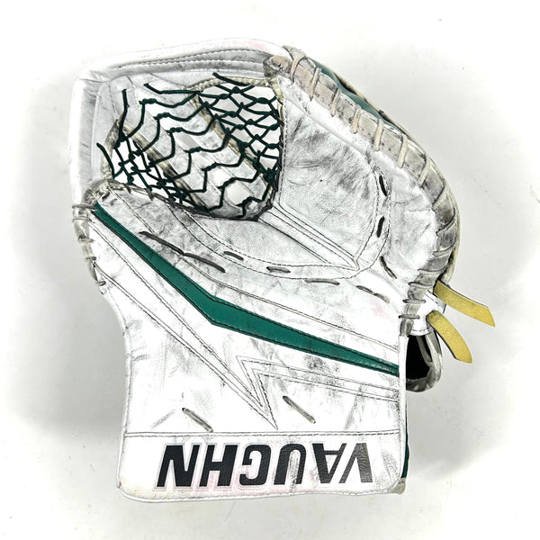 Vaughn Velocity V9 - Used Pro Stock Goalie Glove (White/Green)
