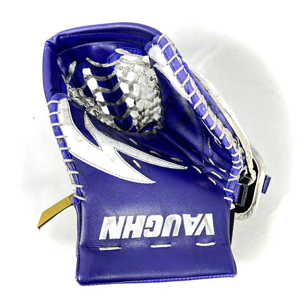 Vaughn SLR2 - Used Pro Stock Goalie Glove (Purple/White)