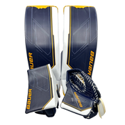 Bauer Supreme Mach - OHL Pro Stock Goalie Pads (Navy/White/Yellow)