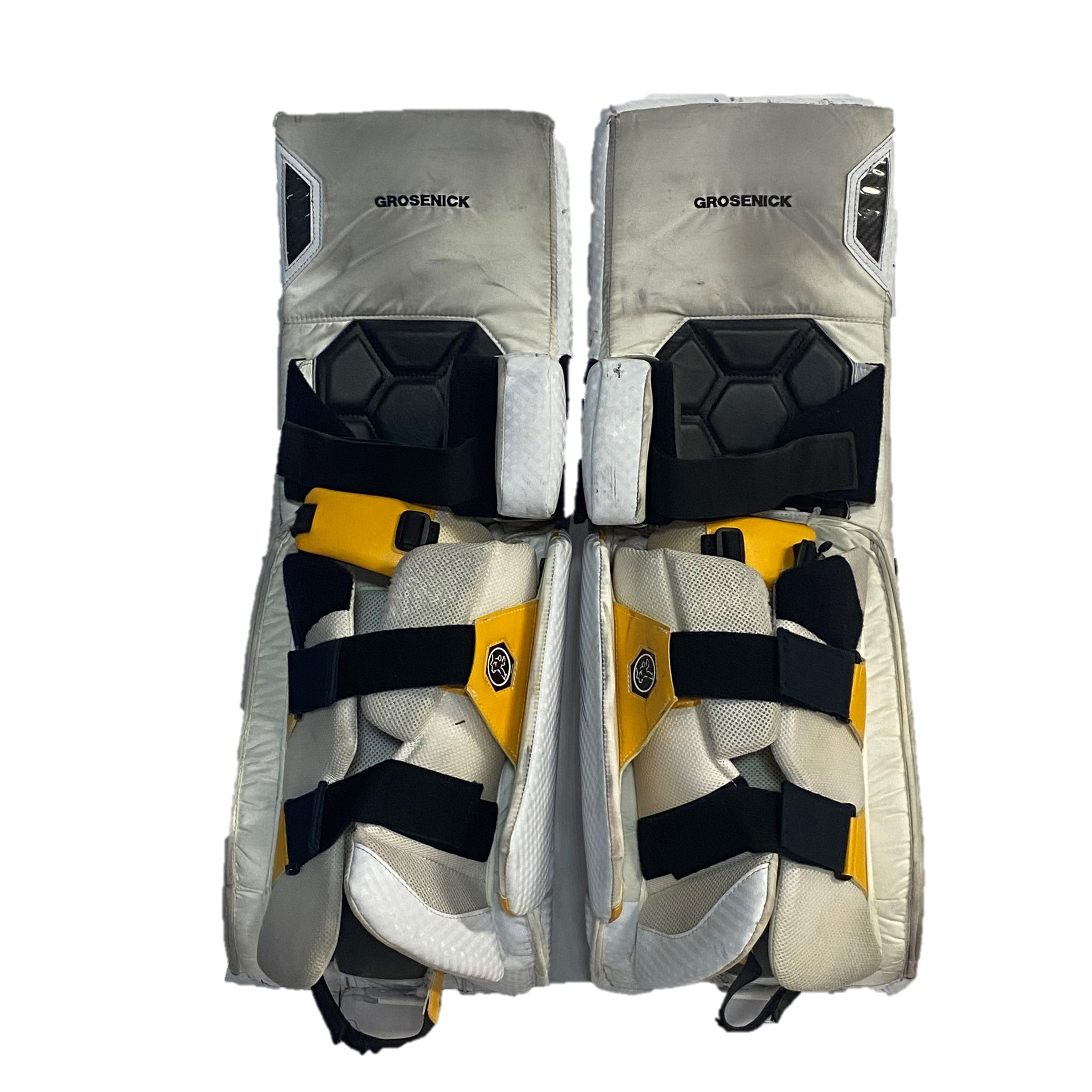 Vaughn Ventus SLR3 - Pro Stock Goalie Pads - Full Set (White/Yellow/Black)